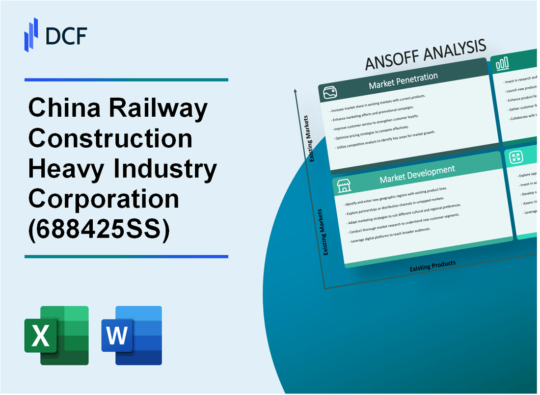 China Railway Construction Heavy Industry Corporation Limited (688425.SS): Ansoff Matrix