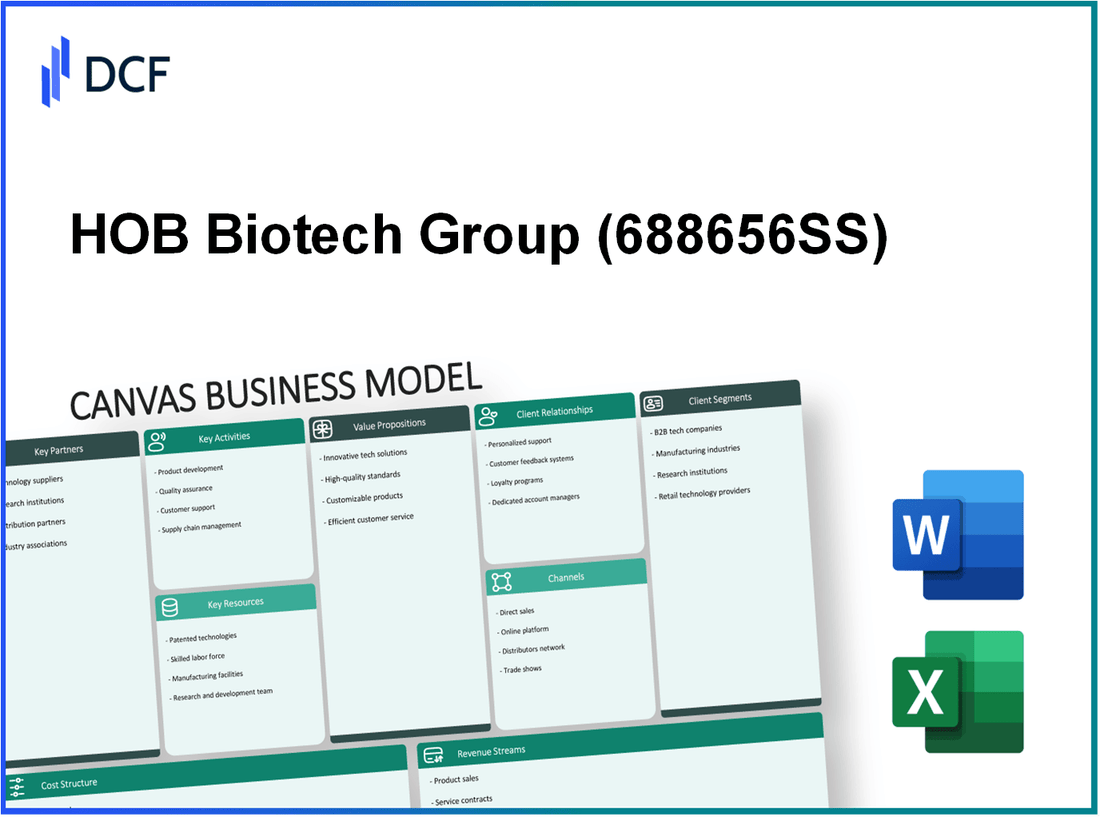 HOB Biotech Group Corp.,Ltd (688656.SS): Canvas Business Model