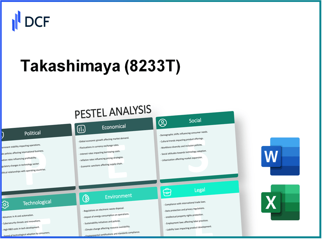 Takashimaya Company, Limited (8233.T): PESTEL Analysis