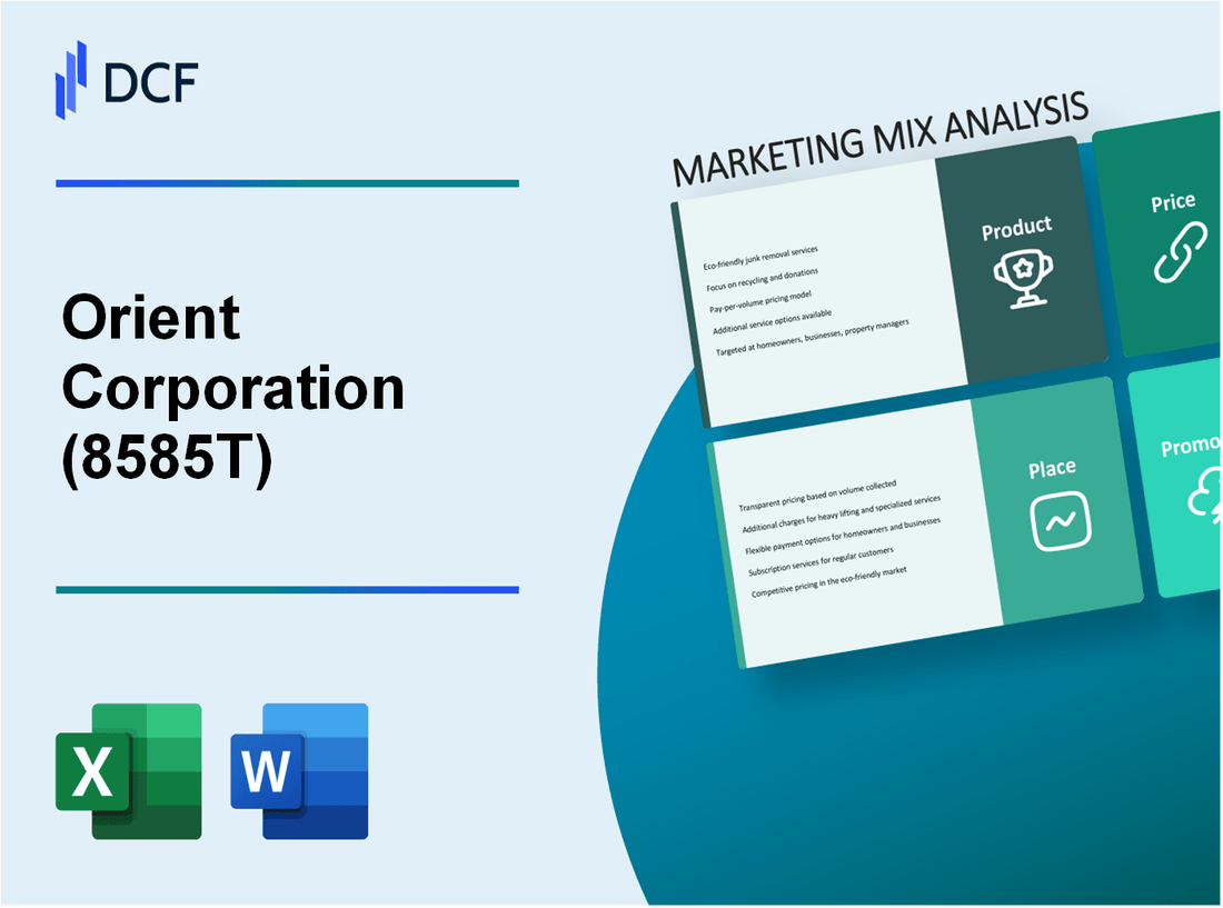 Orient Corporation (8585.T): Marketing Mix Analysis