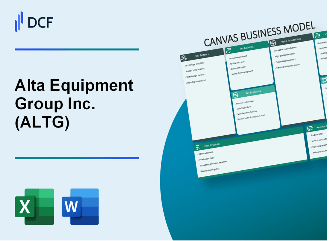 Alta Equipment Group Inc. (ALTG) Business Model Canvas