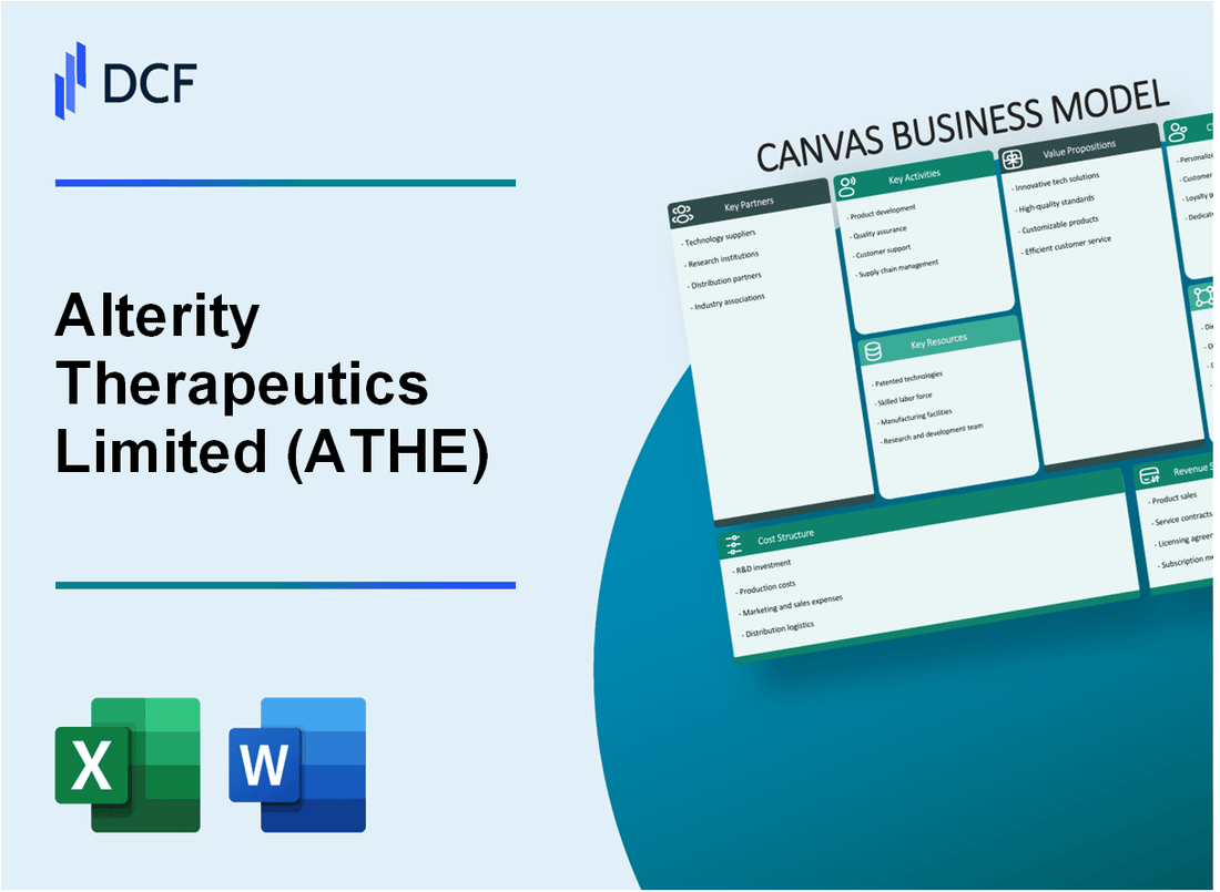 Alterity Therapeutics Limited (ATHE) Business Model Canvas