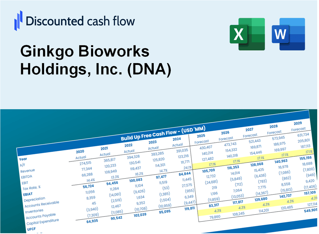 Ginkgo Bioworks Holdings, Inc. (DNA) DCF Valuation