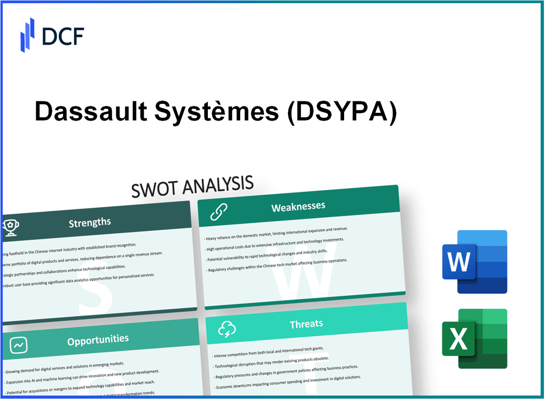 Dassault Systèmes SE (DSY.PA): SWOT Analysis