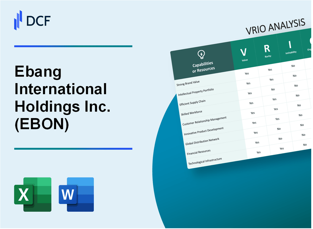 Ebang International Holdings Inc. (EBON) VRIO Analysis