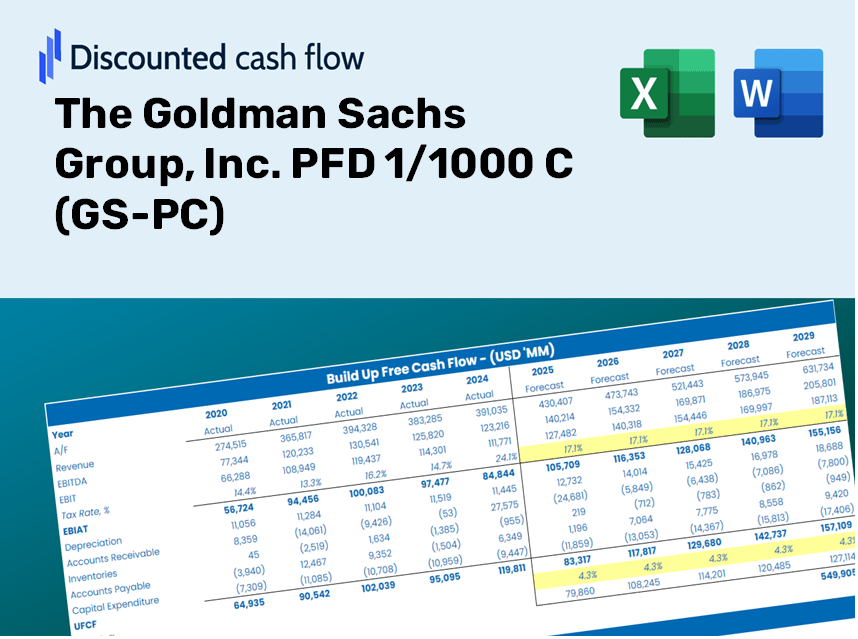 The Goldman Sachs Group, Inc. PFD 1/1000 C (GS-PC) DCF Valuation