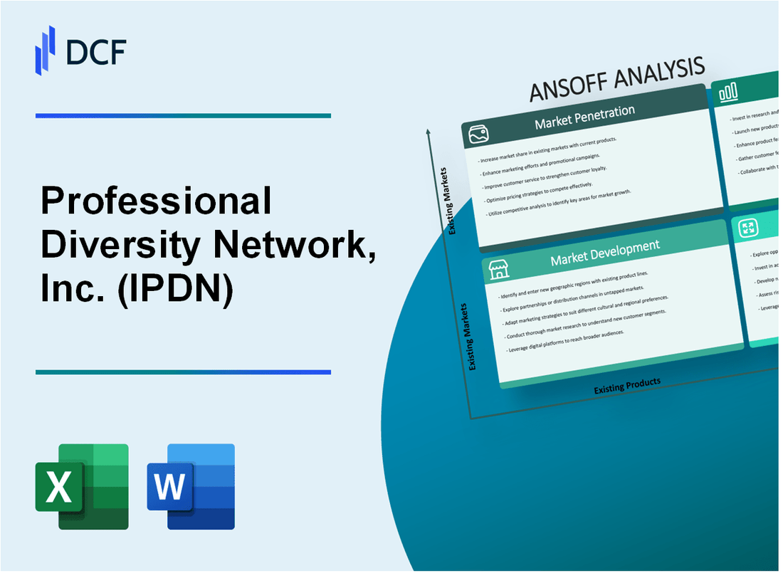 Professional Diversity Network, Inc. (IPDN) ANSOFF Matrix