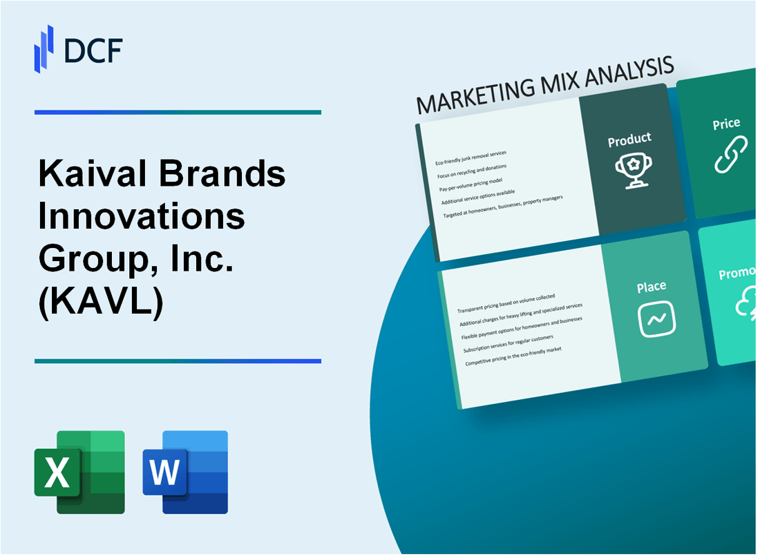 Kaival Brands Innovations Group, Inc. (KAVL) Marketing Mix
