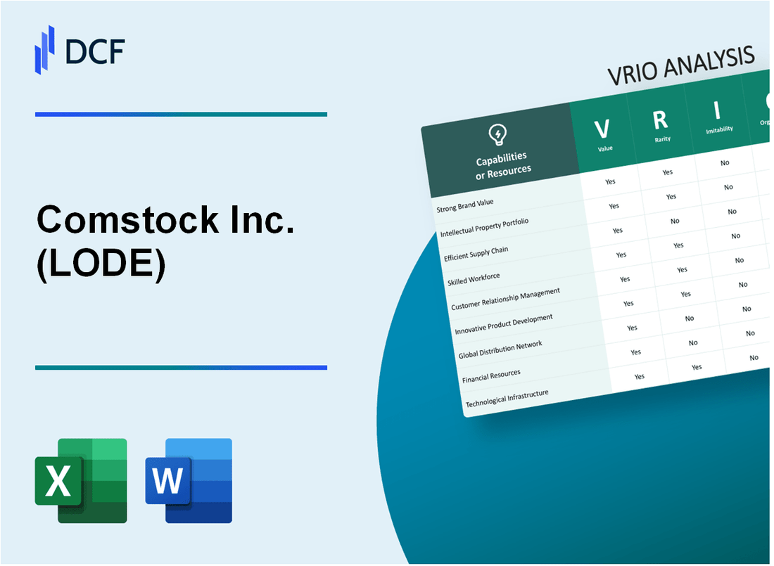 Comstock Inc. (LODE) VRIO Analysis