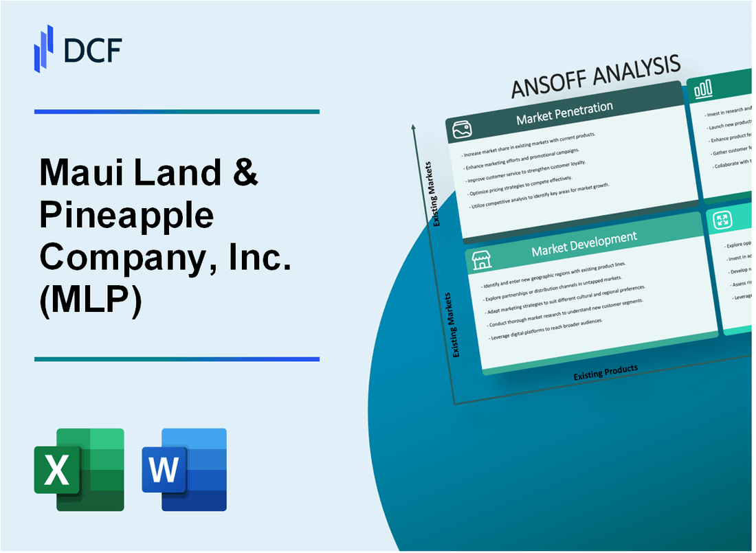 Maui Land & Pineapple Company, Inc. (MLP) ANSOFF Matrix