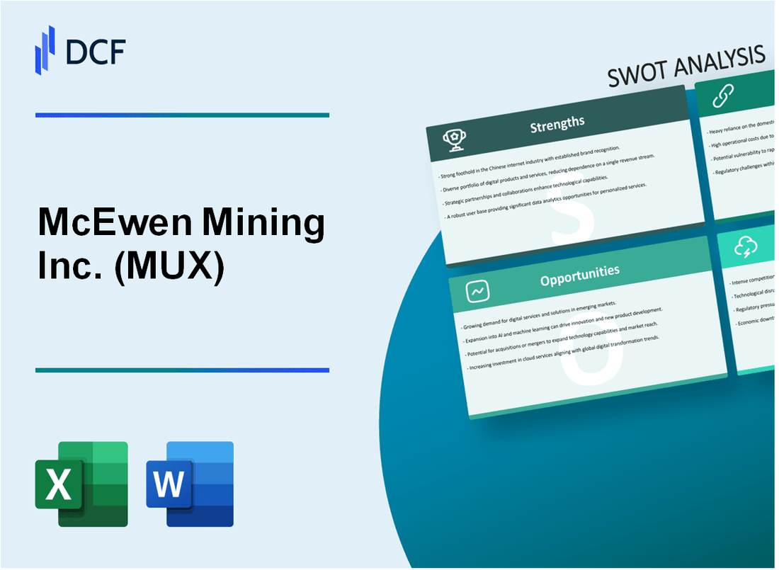McEwen Mining Inc. (MUX) SWOT Analysis