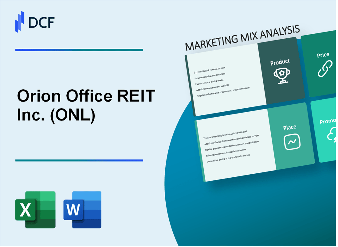 Orion Office REIT Inc. (ONL) Marketing Mix