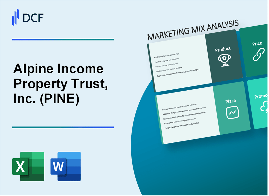 Alpine Income Property Trust, Inc. (PINE) Marketing Mix