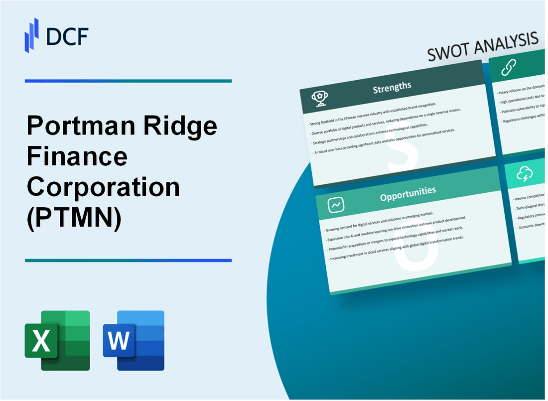 Portman Ridge Finance Corporation (PTMN) SWOT Analysis