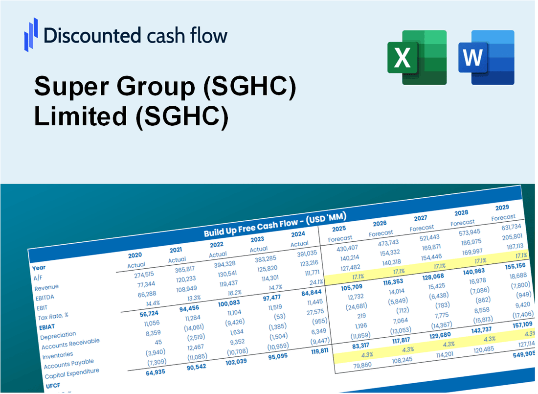 Super Group Limited (SGHC) DCF Valuation