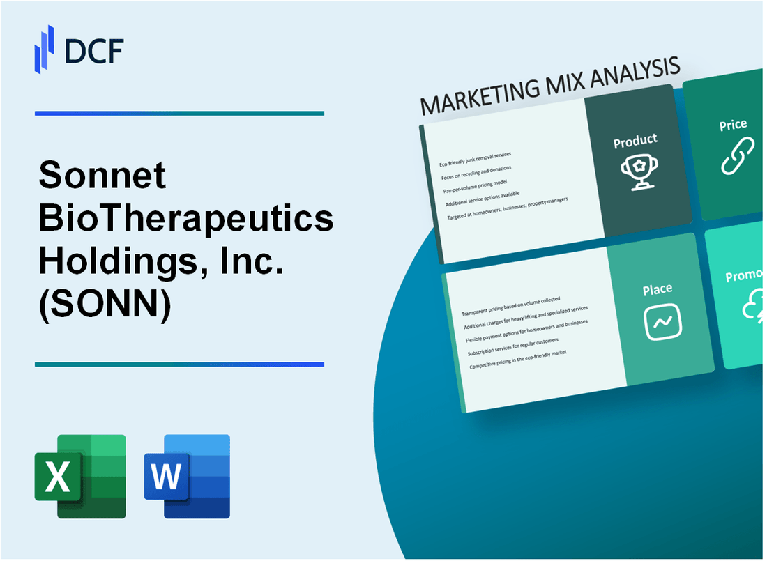 Sonnet BioTherapeutics Holdings, Inc. (SONN) Marketing Mix