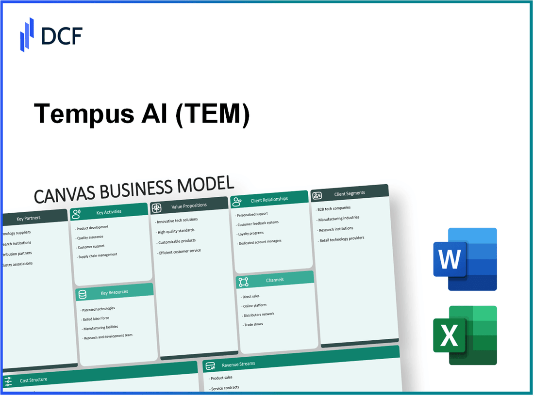 Tempus AI, Inc. (TEM): Canvas Business Model