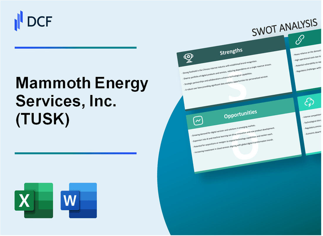 Mammoth Energy Services, Inc. (TUSK) SWOT Analysis