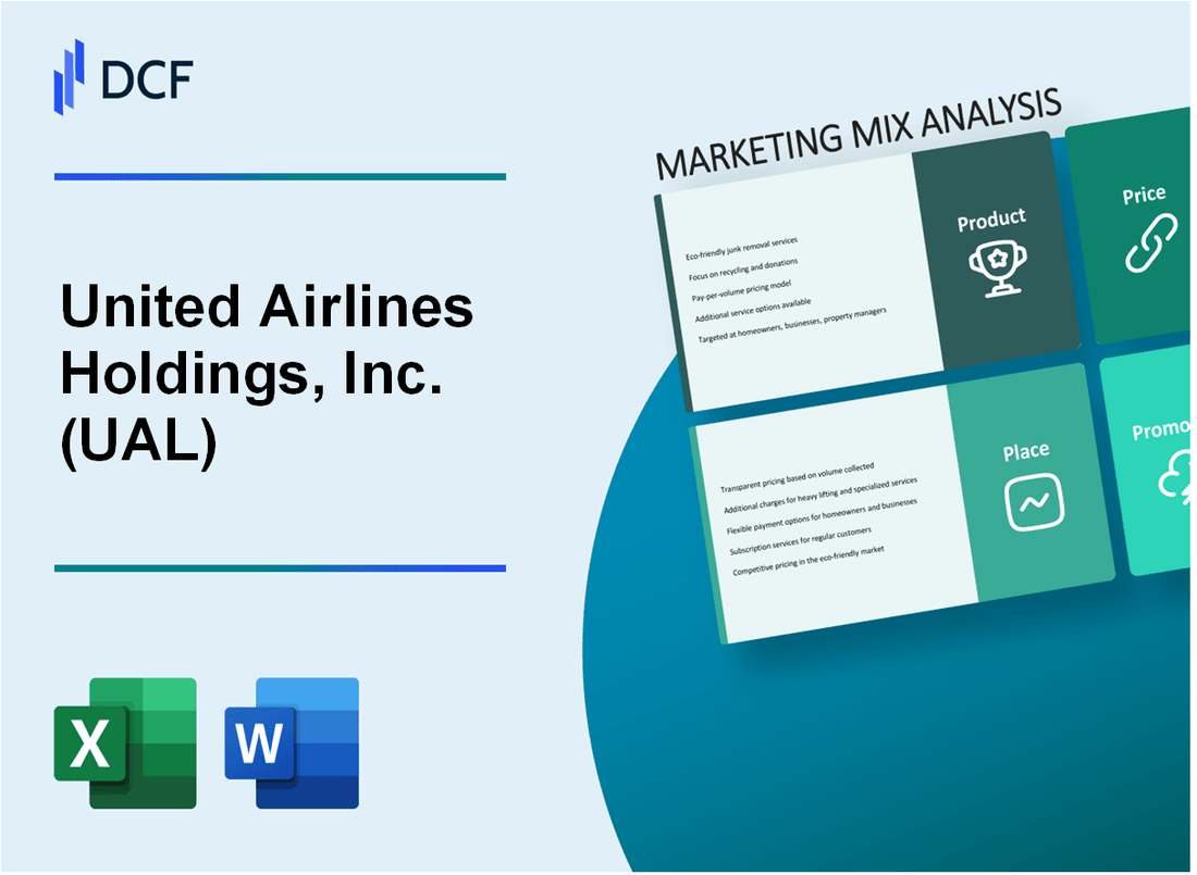 United Airlines Holdings, Inc. (UAL) Marketing Mix