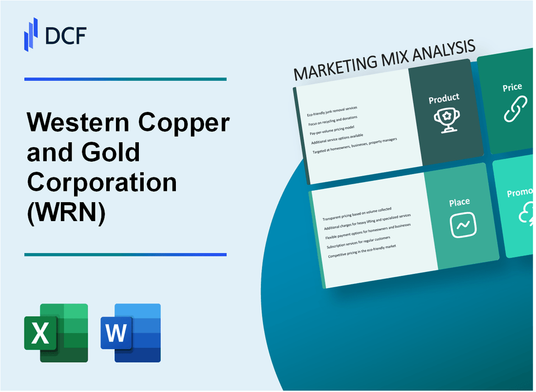 Western Copper and Gold Corporation (WRN) Marketing Mix