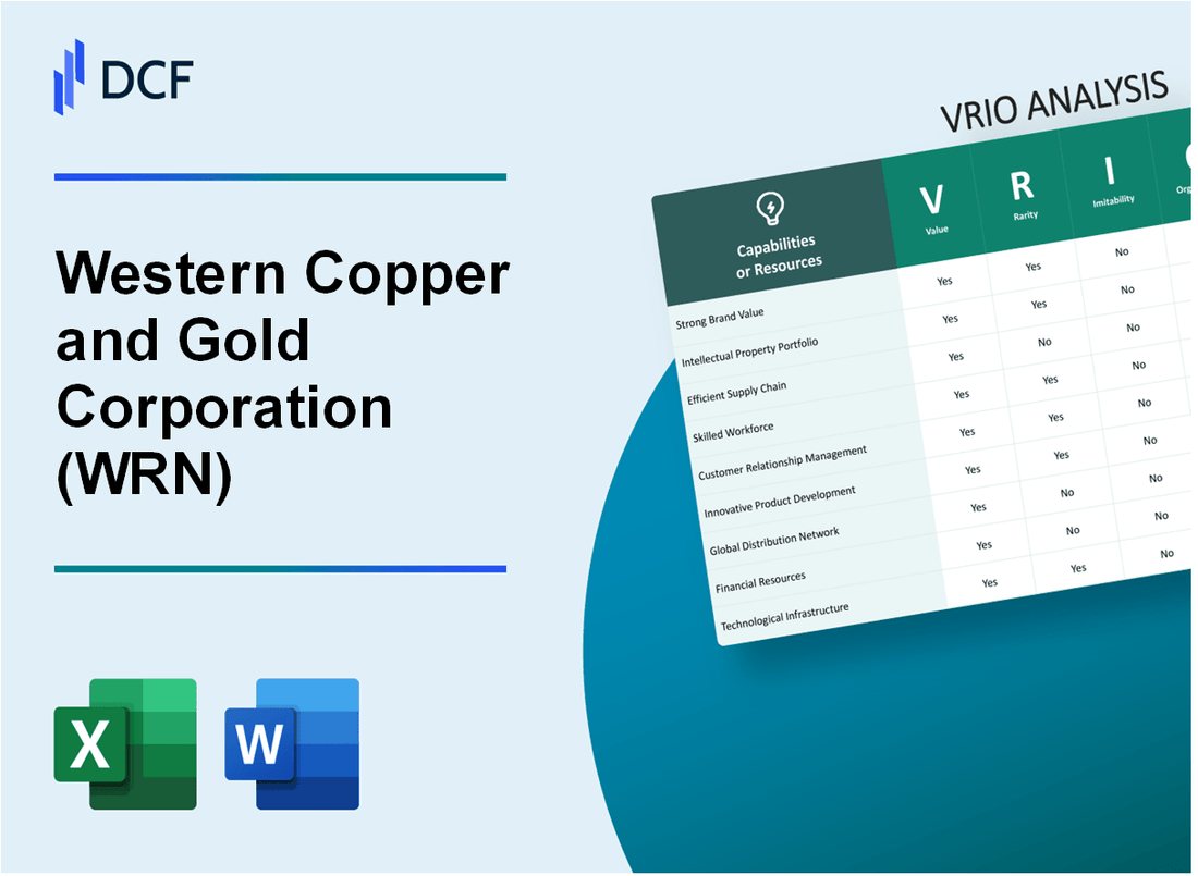 Western Copper and Gold Corporation (WRN) VRIO Analysis