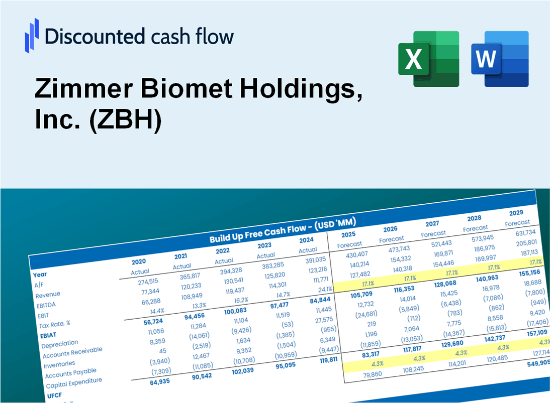 Zimmer Biomet Holdings, Inc. (ZBH) DCF Valuation